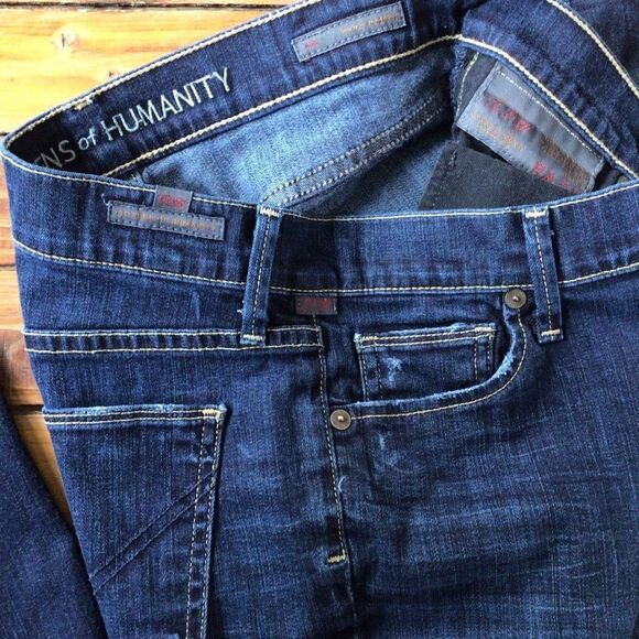CITIZEN of Humanity dark blue Ava style COH low rise straight legs jeans size 26 - Picture 6 of 12